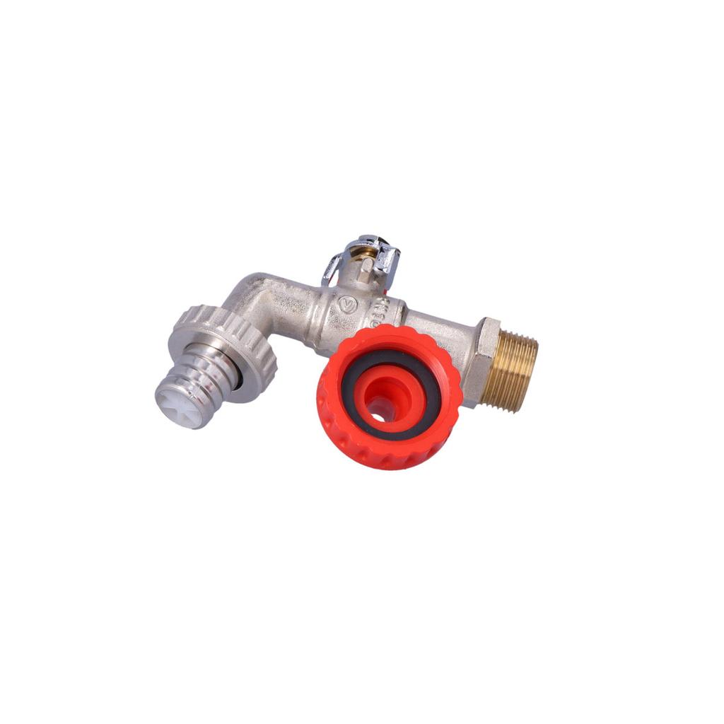 Oligo draw-off ball valve with a steel lever choke (DSt) with a tip