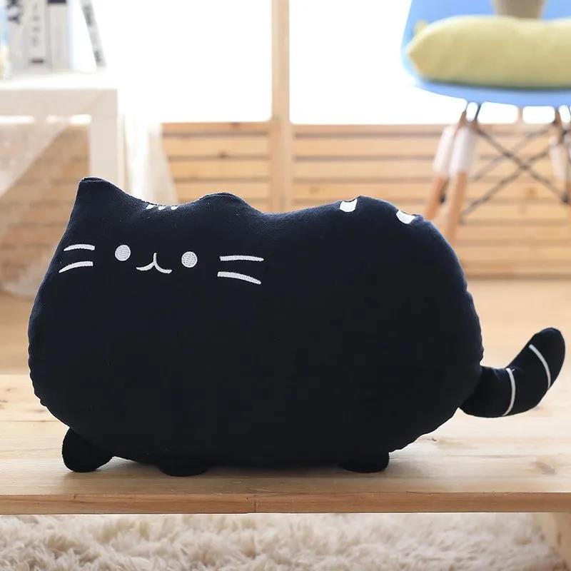 25cm,40cm,50cm Cuscino Gatto Biscotto Regalo Cuscino Gatto Gatto Pigro Grande Gatto Coda Grande Peluche Gatto Regalo di Vacanza per Ragazze