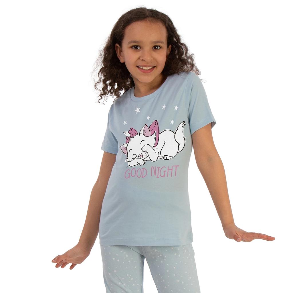 The Aristocats Girls Good Night Stars Short-Sleeved Long Pyjama Set