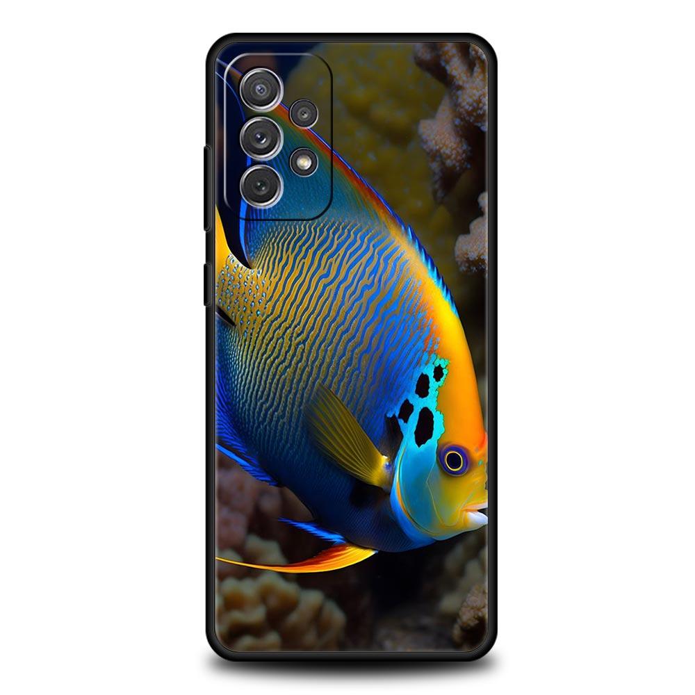 Cartoon Niedlicher Fisch Handyhülle Für Samsung Galaxy A15 A13 A51 A71 A41 A31 A21S A03S A05 A35 A32 A55 A23 A25 A33 A53 A73 5G Hülle