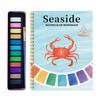 Watercolor Painting Kit for Beginners Step-by-Step Painting Guide with 12 Colors Flower Animal Theme Practice Workbook for Learning Blending