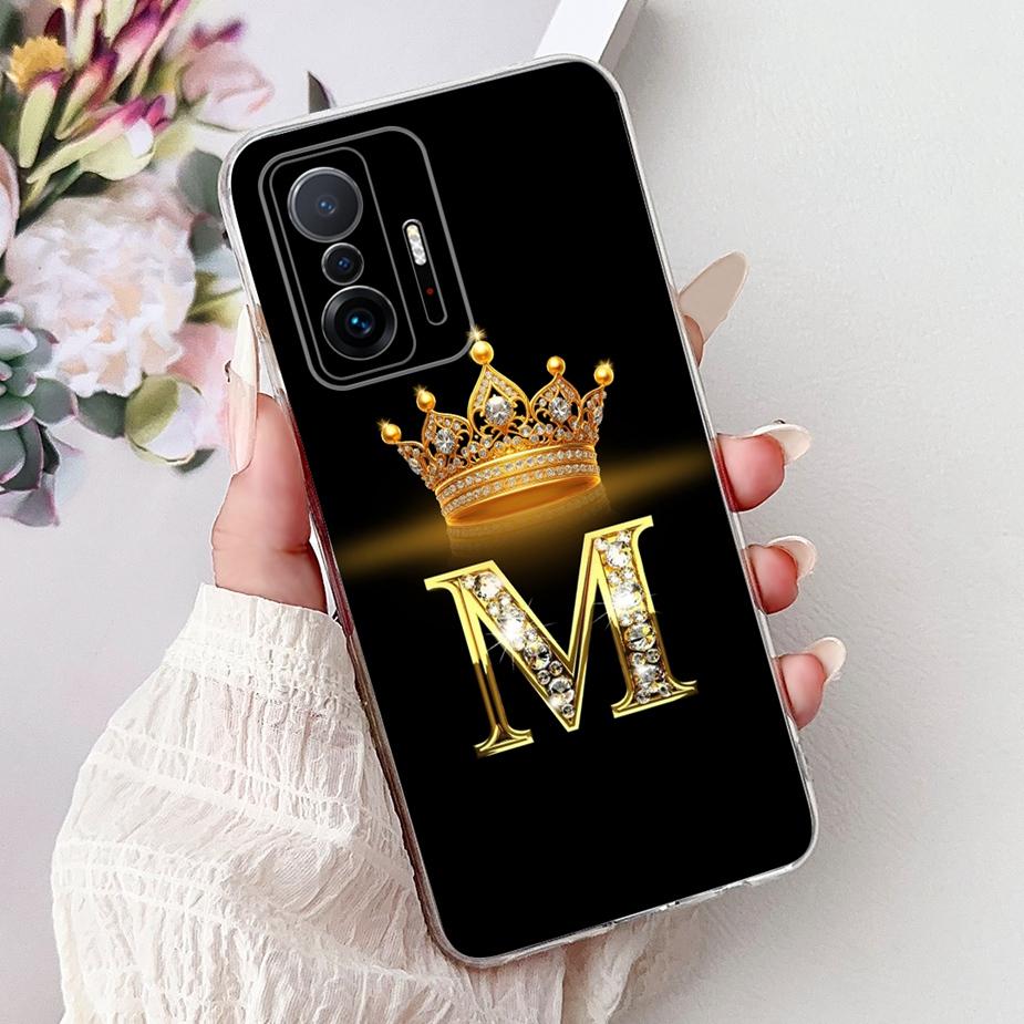 For Xiaomi 11T Pro Case Luxury Fashion Letters Cover Clear Silicone Phone Case For Xiaomi Mi 11T Pro Mi11T 5G Soft Fundas Bumper