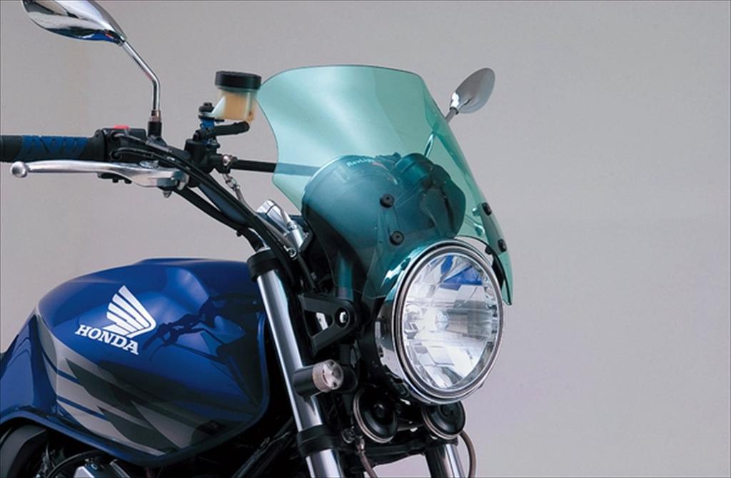 Daytona Aero Visor Blast Barrier/X for CB1300SF (2018-2020), CB1100RS (2017), CB400SF (1999-2014), etc., Model-Specific Bracket 61380