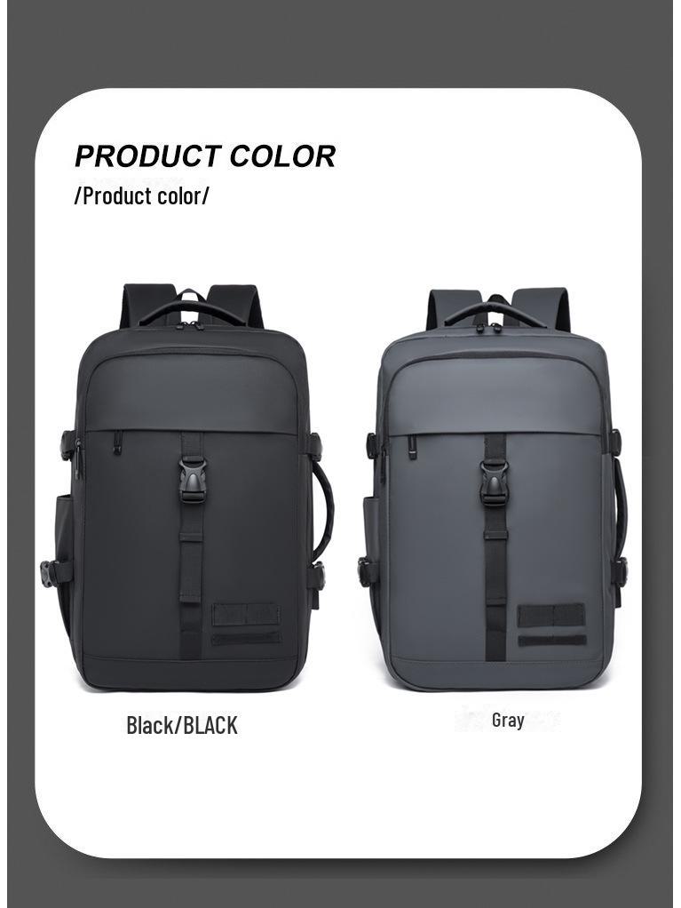 Trendy High-Capacity Nylon Backpack for Men and Women - Casual Travel and Computer Bag