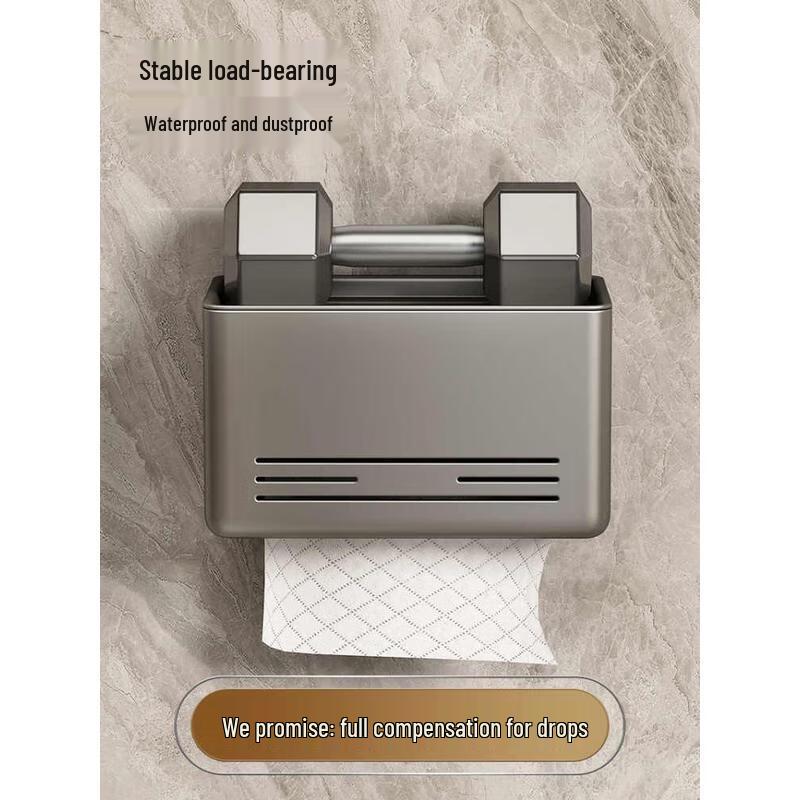 HANDUNYOU Widoczny ścienny uchwyt na papier toaletowy
