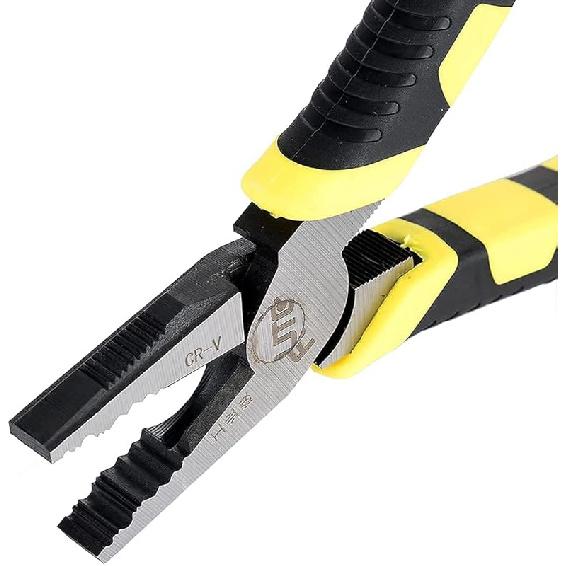 4-in-1 Pro Lineman Plier Tools -9” Combination Pliers with Wire Stripper+Crimper+Cutter+ Winding Function,Industrial Grade Linesman Plirs-Chrome 8  lineman Pliers
