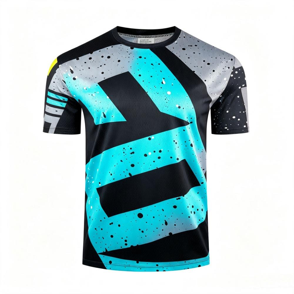 Men’s white Black Mountain Bike Jersey Shirts Lightweight Breathable