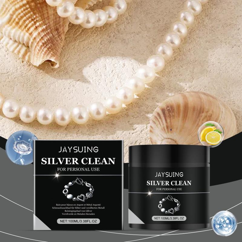 Strong Silver Jewelry Cleaning Solution for Rings Bracelets Anti Oxidation Blackening Remover Quick Cleaning