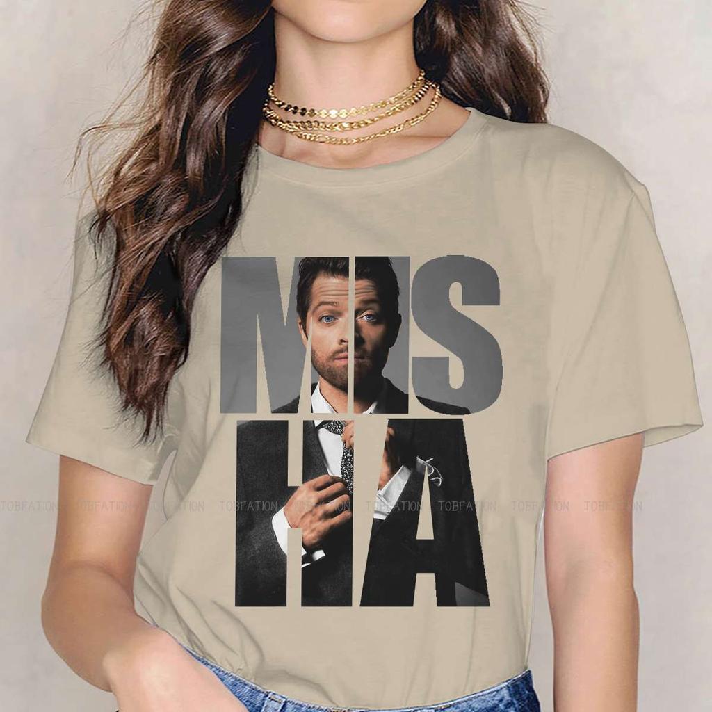 Supernatural Dean Winchester Tshirt For Unisex Girl 5xl Misha Misha Misha Collins Basic Leisure Tee T Shirt Novelty Fluffy