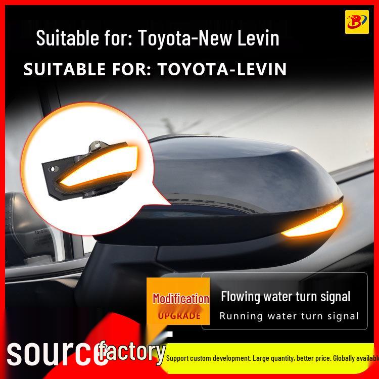 Toyota New Levin Rearview Mirror Sequential Turn Signal & Daytime Running Light - Blue Touch