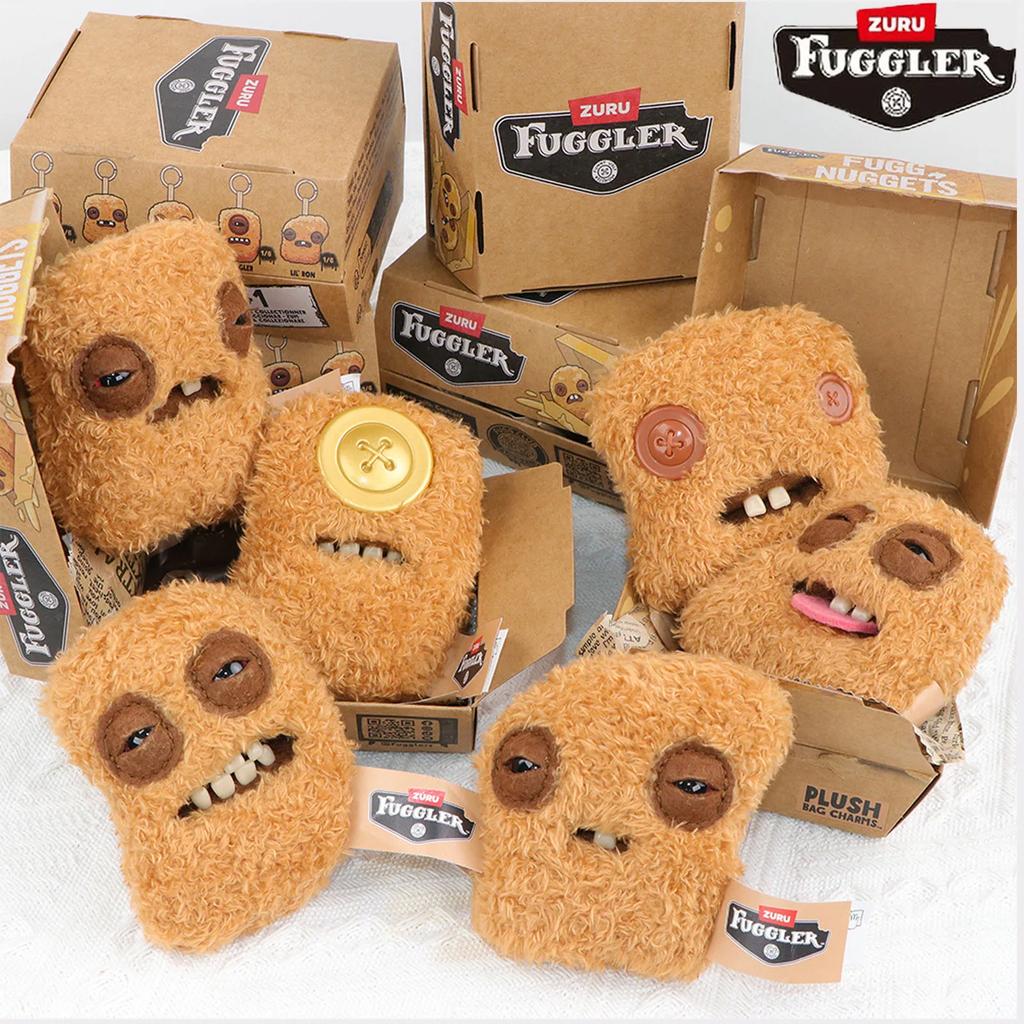 Oryginalna Fuggler Fugg Nuggets Seria Pluszowa Zabawka Breloczek do Plecaka Potwór z Brzydkimi Zębami Zawieszka do Torby Breloczek Kurczak Lalka 11CM