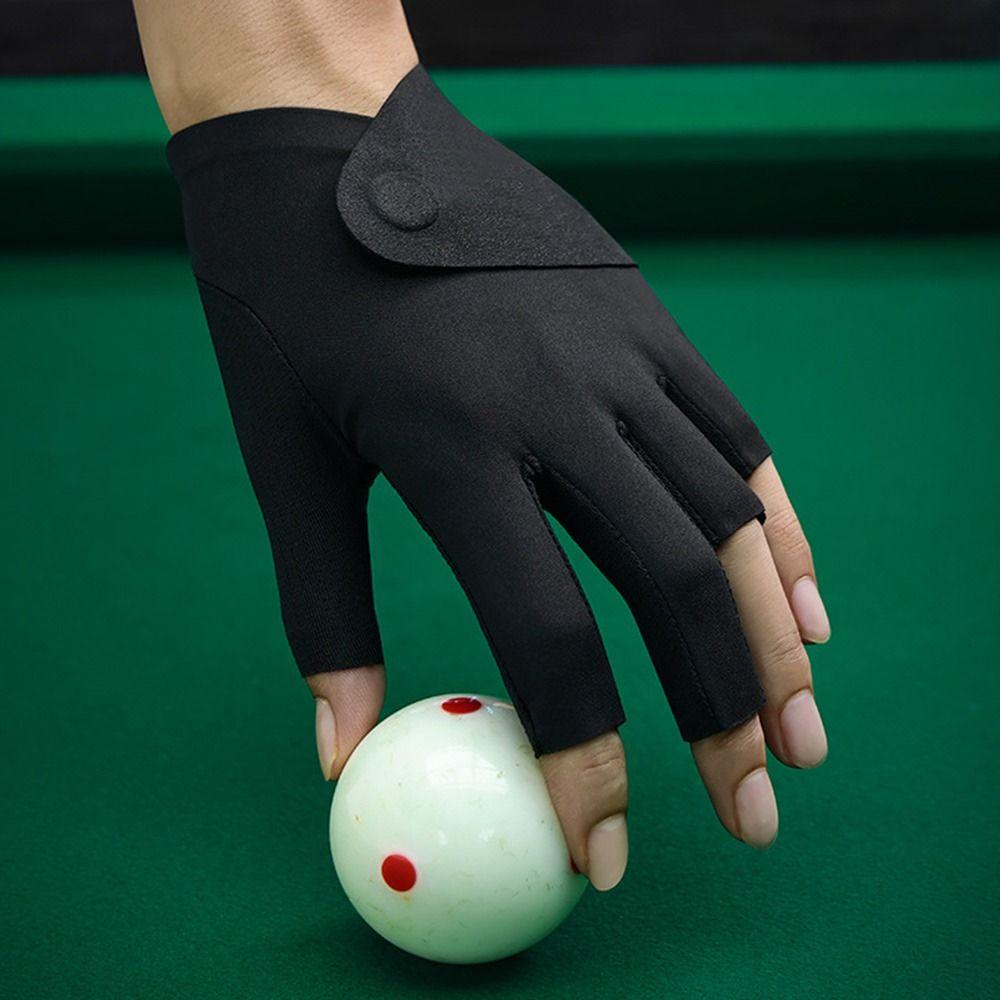Non Slip Half Fingers Glove Elastic Billiard Training Gloves Billiards Glove  Fitness Accessories