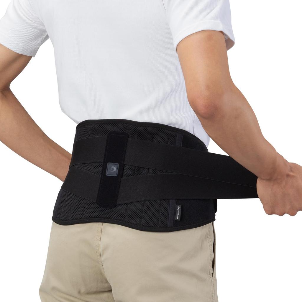 Phiten Metax Lumbar Hard Size Strong back pain suitable for acute lower back herniated and standing Includes support stays and belt for increased