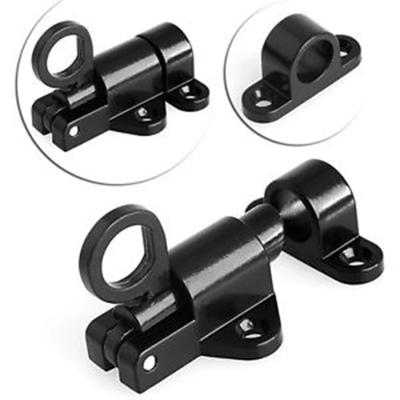 Automatic Door Bolt Latch Home Window Gate Security Pull Ring Spring Bounce Door Bolt Automatic Latch Lock Aluminum Door Latch
