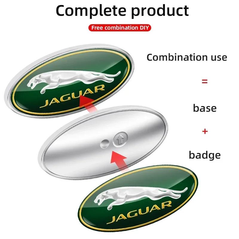 3D Metal Car Fender Side Wing Blade Badge Emblem Sticker For Jaguar X S F XF XE XJ XK XEL XFL XJL XJ6 XJS XKR XFR F-Type F-Pace HH1