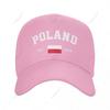 Baseball Cap Poland EST Independence Day Wild Sun Shade Peaked Adjustable Outdoor Caps