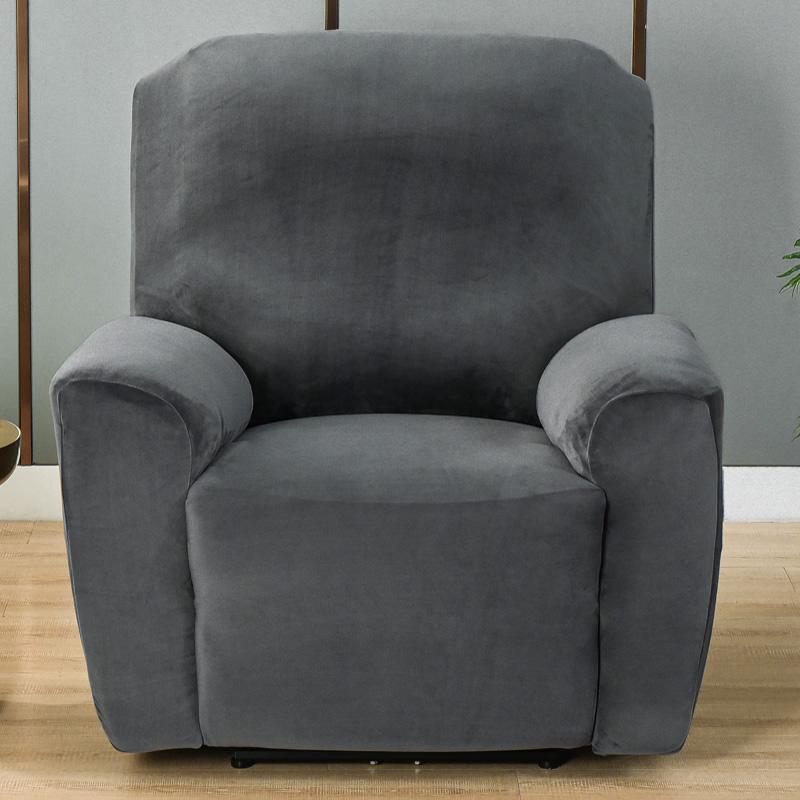 Wing Chair Cover Velvet Plush High Stretch Slipcovers For Wingback Chairs Slipcover Washable Armchair Protector Cover