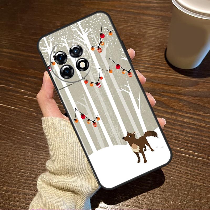 Winter Fox Foxes Case For OnePlus 13T 10T 8T 10R 13R 15 R 13 12 11 9 10 Pro Nord CE 5 2 3 4 Lite N20 N30 Cover