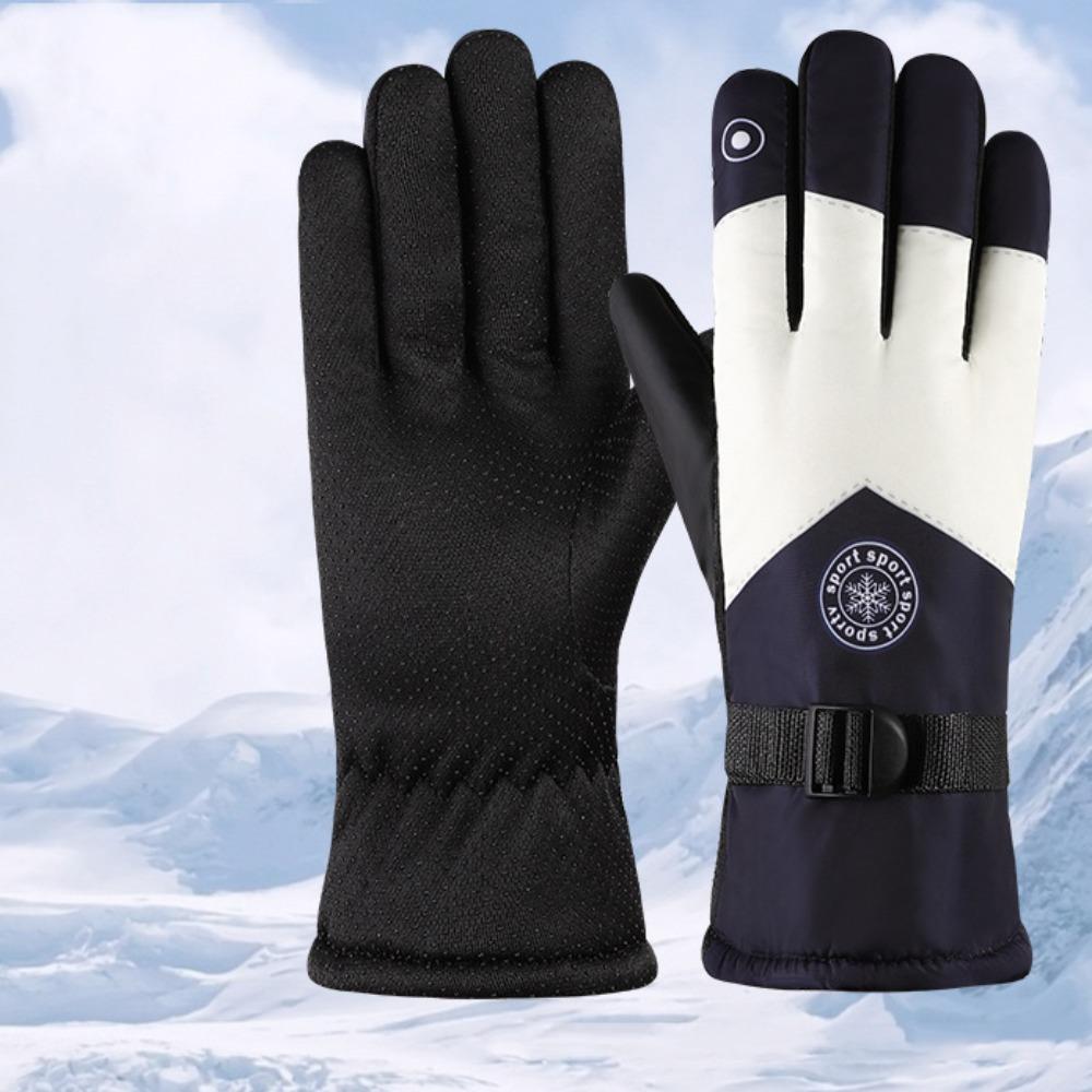 Touch Screen Touchscreen Snow Gloves Non-slip Riding Gloves New Winter Warm Mittens  Skiing
