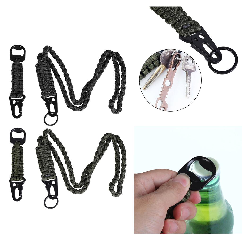 2 Pcs Multipurpose Paracord Keychain Survival Tool Paracord Cord Rope Emergencies Keychain for Outdoor Camping, Hiking