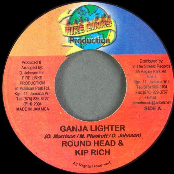 

7inch Record ROUND HEAD & KIPRICH / JAZZWAD - Ganja Lighter / Mad Instrument NONE Fire Links Prod 2004 Jamaica Reggae, Ska & Dub Used