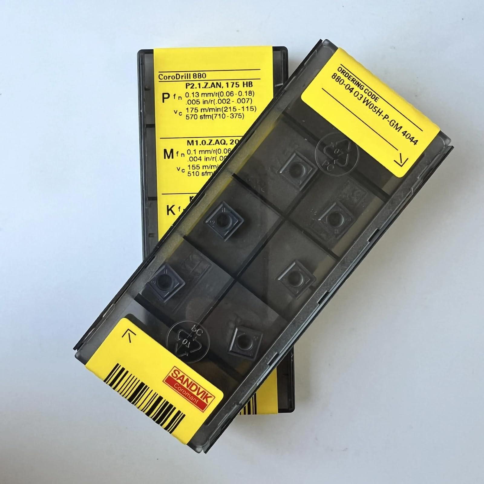 

Original Sandvik / 880-0403W05H-P-GM 4044 / CNC lathe carbide blade 10 PCS