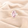 Natürlicher Morganit Edelstein 925 Sterlingsilber Schmuck Stilvoller Ring Geschenk für Mama RR-25-3