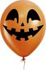 Balony Lateksowe Pomarańczowe Uśmiechnięta Dynia Dekoracja Halloween 10Szt.