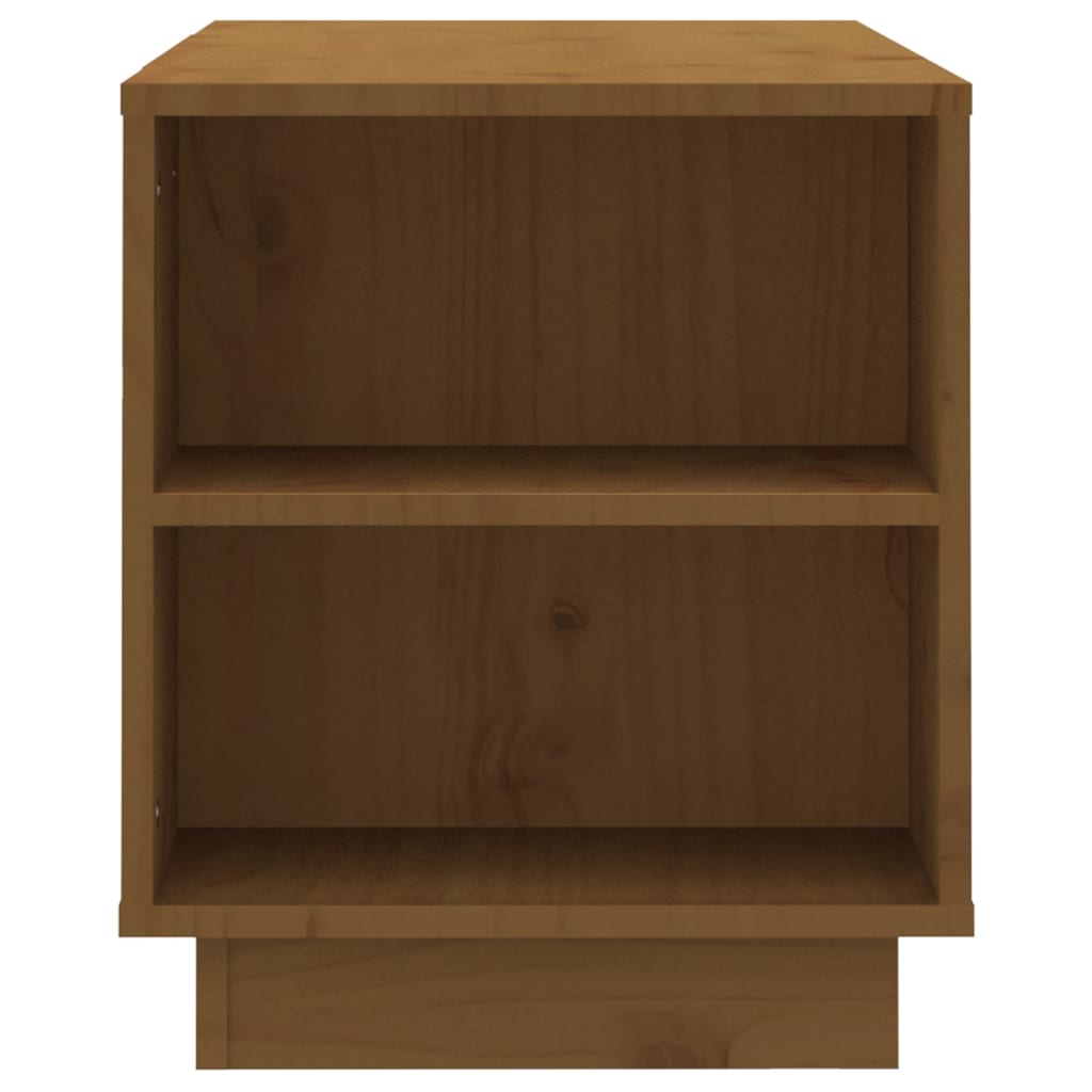 TV Cabinet Honey Brown 110 x 35 x 40.5 cm Solid Pine Wood