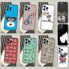 Cartoon Schnauzer Dog Case For Samsung Galaxy S25 Ultra S22 S21 S20 S23 S24 Ultra S9 S10 Plus S25 FE Cover Coque