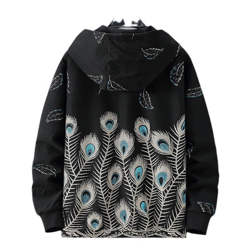 Sudadera con Capucha para Hombre de Tallas Grandes con Estampado Animal, Cardigan Suéter Casual para Personas con sobrepeso 4XL-11XL
