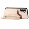 For Samsung Galaxy A16 4G/5G Case Leather+PC+TPU Zipper Pocket Kickstand Phone Cover