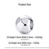 Popular S925 Sterling Silver Faceted Disco Beads for DIY Bracelets