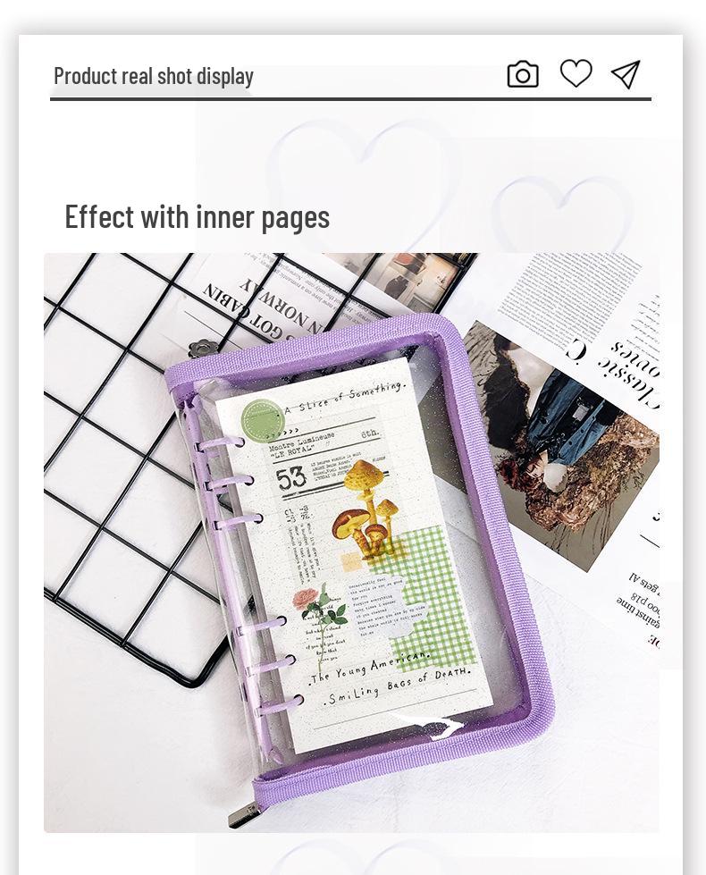 Korea Sterrenjagen Glitter Rits Map Journal - A5/A6