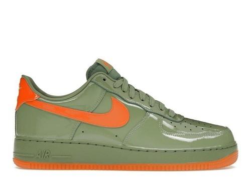 

Nike Air Force 1 07 Premium Low Oil Green Safety Orange - HJ9118-386 40 зелёный