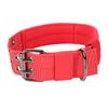 Dog Collar Lightweight Breathable Adjustable Heavy Duty Nylon Collar for Medium Large Dogs Training Red