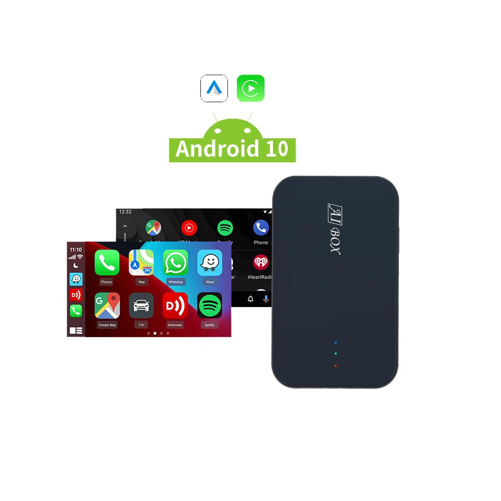 AIBOX Автомобильное подключение: Проводной в беспроводной конвертер CarPlay для Apple и Android Auto Z4 - 2GB RAM, 32GB Storage, Wi-Fi Version