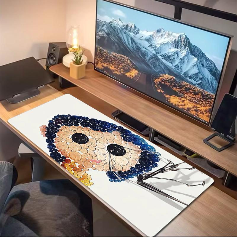 Coraline Print Cushion Non-slip Laptop Tablet Big Mousepad XXL Mat Mini PC Playmat With Lock edge