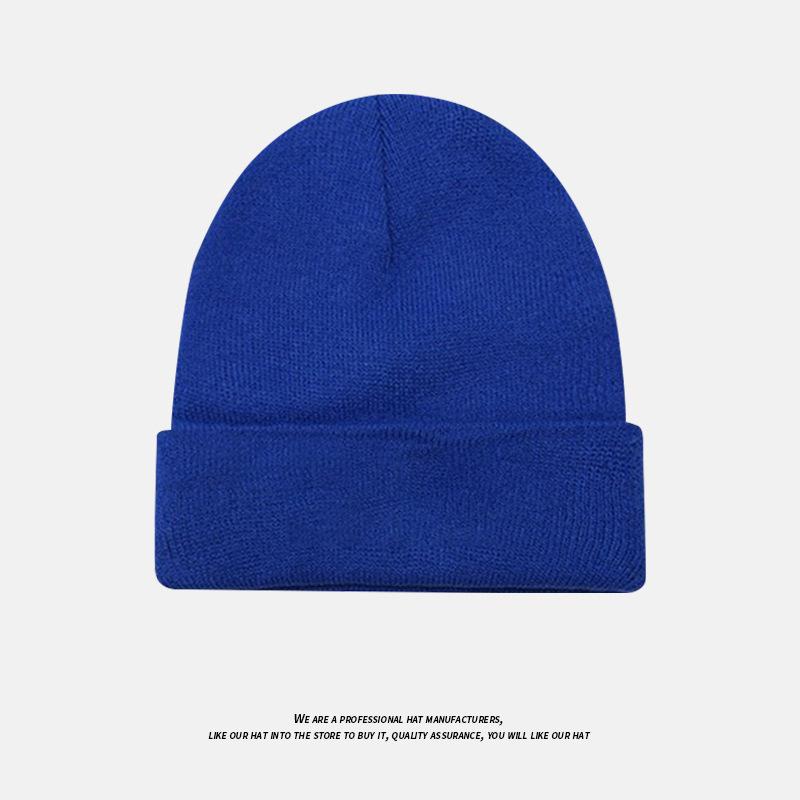Autumn and Winter Fashion Versatile Ear Protection Large Head Circumference Cold Hat Men's Japanese Solid Color Warm Baotou Woolen Hat