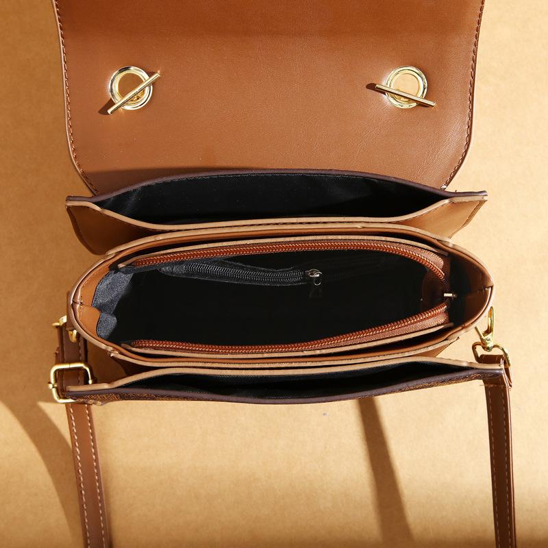 Bag Women's 2025 New Versatile Small Square Bag Premium Sense Portable Women's Bag Pu Shoulder Crossbody Bag Women's Bag