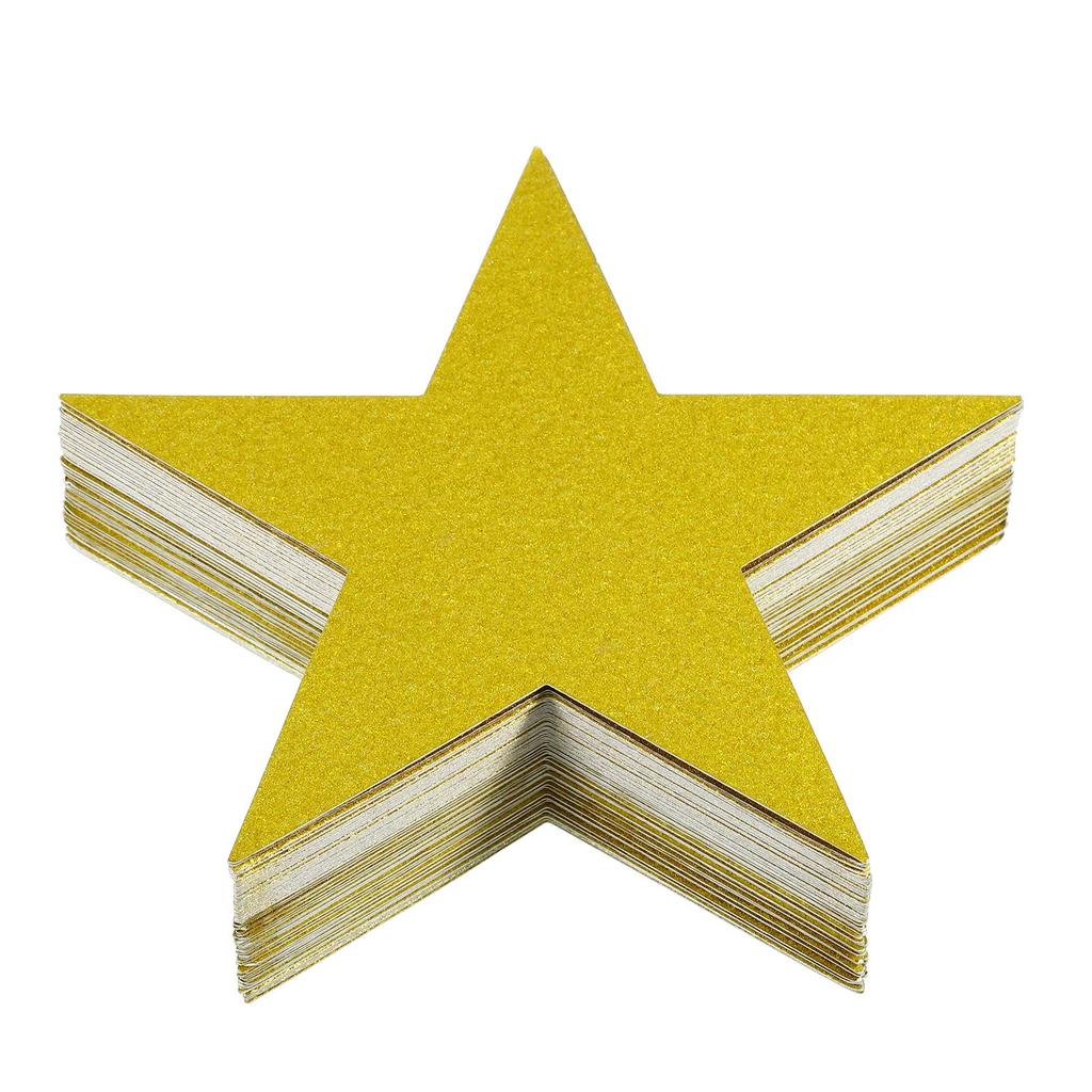 Cutouts Double Printed Paper Glitter Star Confetti Cutouts Cardboard Stars for Bulletin Board Classroom Party 48/60/150pcs