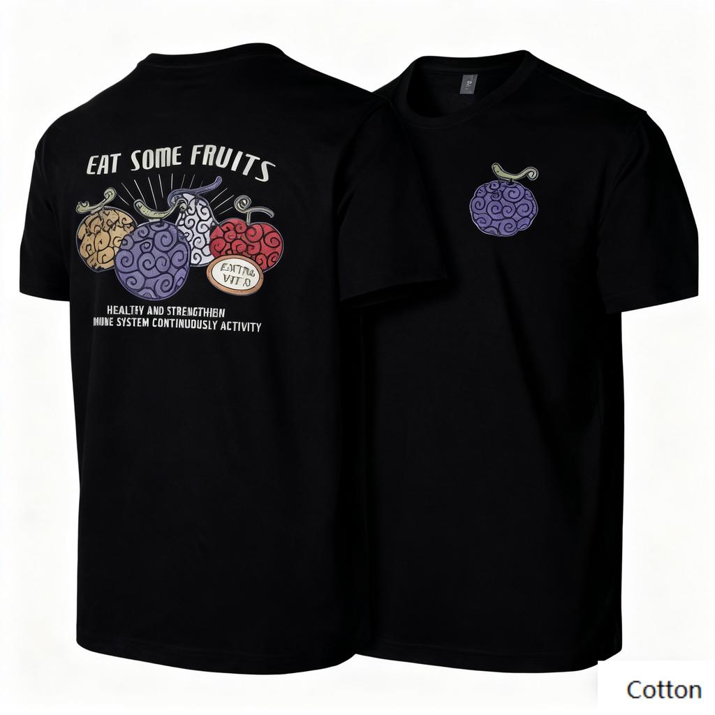 Crew Neck T - Shirt for Healthy Casual - Fruit Enthusiasts with Eye - Catching Fruit Print Classic Print New Arrival Tee S-4XL