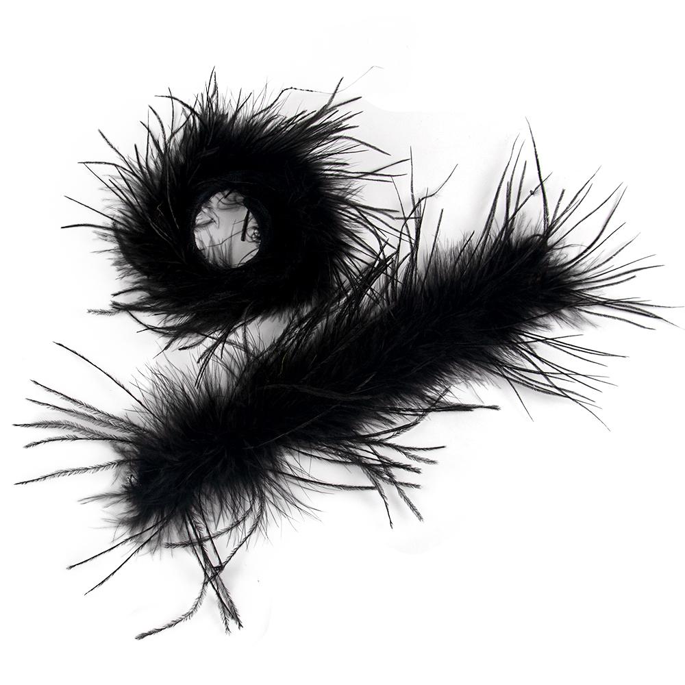 DIY 2 Stück wunderschöne Straußenfeder-Manschetten, flauschige Armbänder, farbige Federarmbänder, Haarschmuck, Fußkettchen, Ärmelmanschetten, Dekoration