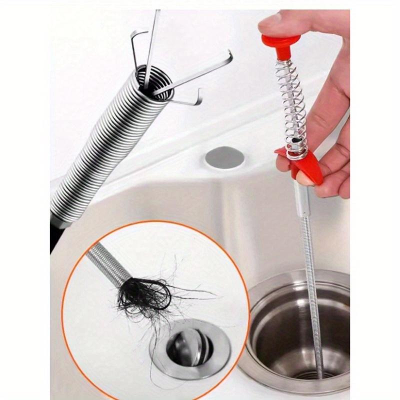 New Upgrade Drain Snake Hair Clog Remover Tool - Sink Drain Cleaner For Toilet Sewer Shower Kitchen Bathroom Tub Clogged Drains Opener Cleaning Tool