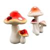 Simulation Garden Mushroom Statue Mushroom Figurines for Home Shelf Lawn