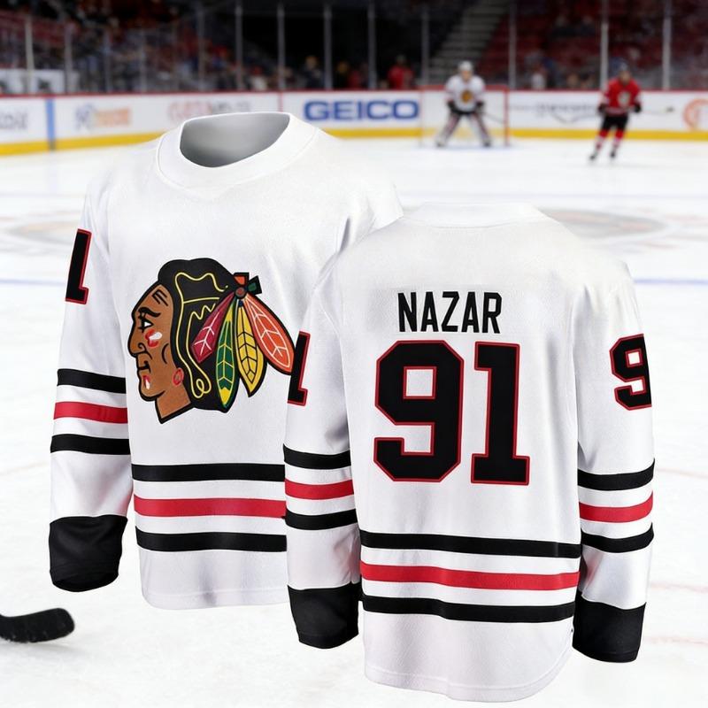 2026 Chicago Best-selling Men's Ice Hockey Sportswear White Breakthrough Edition Long Sleeve Breathable Shirt Kids