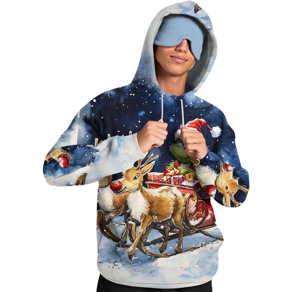 Men's Fleece Hoodie Casual Long Sleeve Sweatshirt