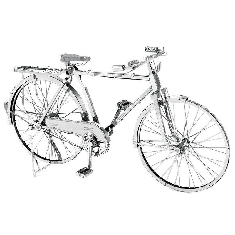 Retro 3D Metal Bicycle Puzzle: DIY Nostalgic Handmade Assembly Model