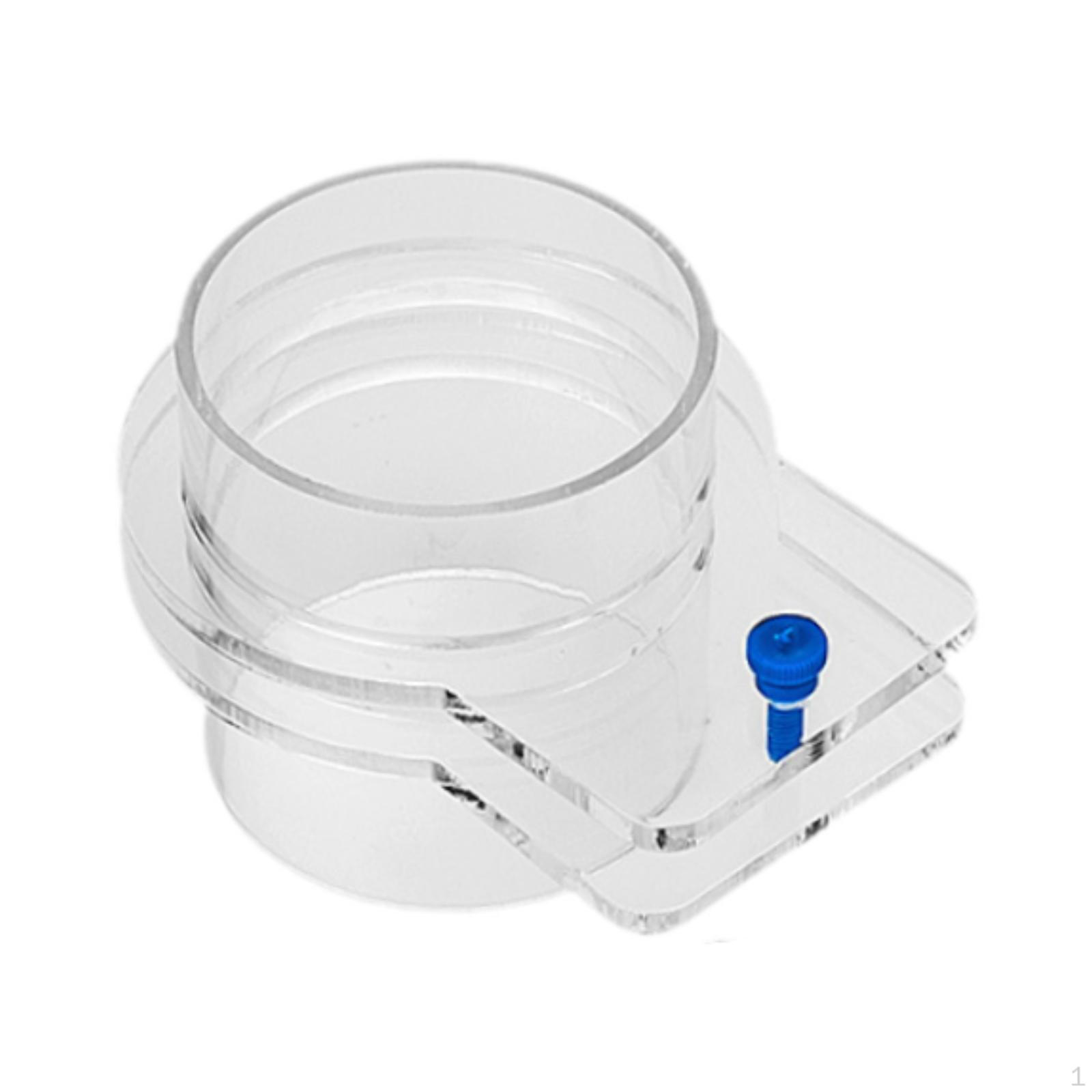 

Акриловая кормушка для рыб с прозрачным кольцом для кормления, предотвращает разбрасывание еды 90mm