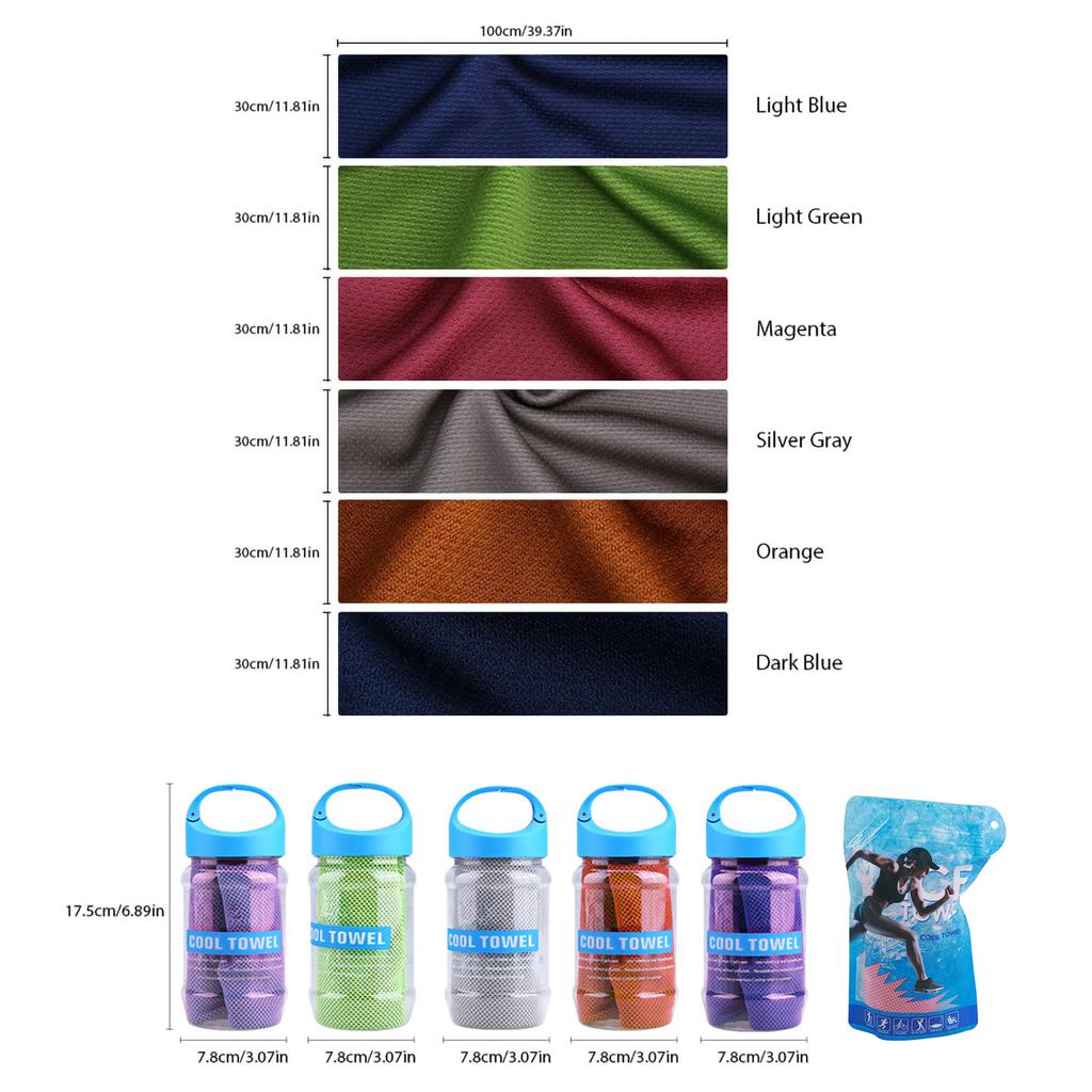 Cooling Effect Towel Super Breathable Cooling Effect Towel for Sports Gym Workout Super Absorbent Towel Super Breathable Towel
